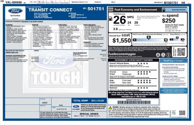 2021 Ford Transit Connect XLT Passenger Wagon