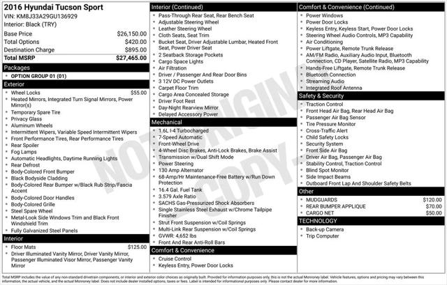 2016 Hyundai Tucson Sport