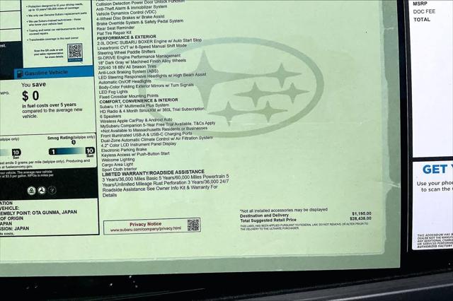 2026 Subaru Impreza Sport