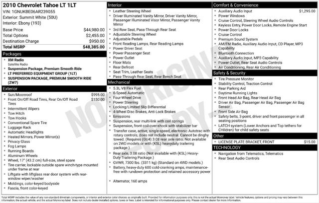 Used 2010 Chevrolet Tahoe LT For Sale in Muscle Shoals, AL
