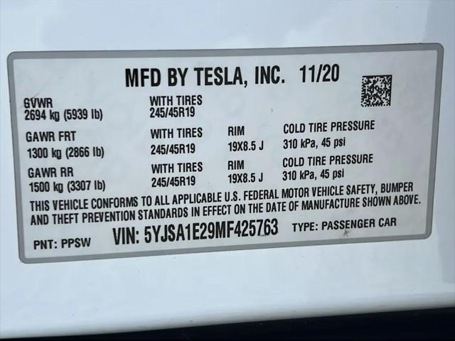 2021 Tesla Model S Long Range Dual Motor All-Wheel Drive