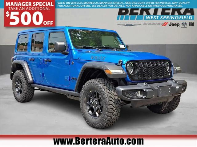 2026 Jeep Wrangler 4-Door Willys 4x4 for sale in West Springfield, MA