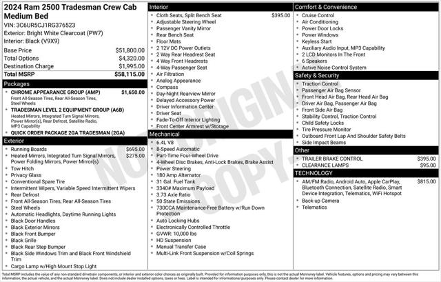 2024 RAM 2500 Tradesman Crew Cab 4x4 64 Box