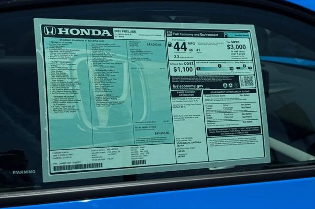 2026 Honda Prelude Hybrid