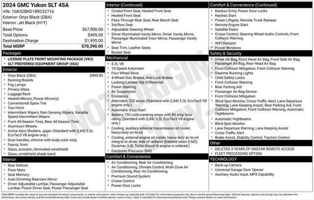 2024 GMC Yukon 4WD SLT