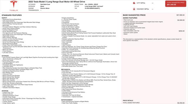 2022 Tesla Model 3 Long Range Dual Motor All-Wheel Drive for sale in Alvin, TX