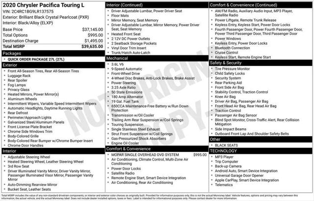 2020 Chrysler Pacifica Touring L for sale in Cincinnati, OH