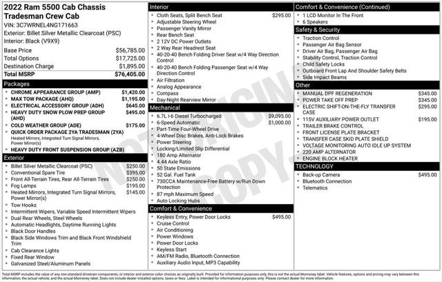 2022 Ram 5500 Tradesman/SLT/Laramie/Limited