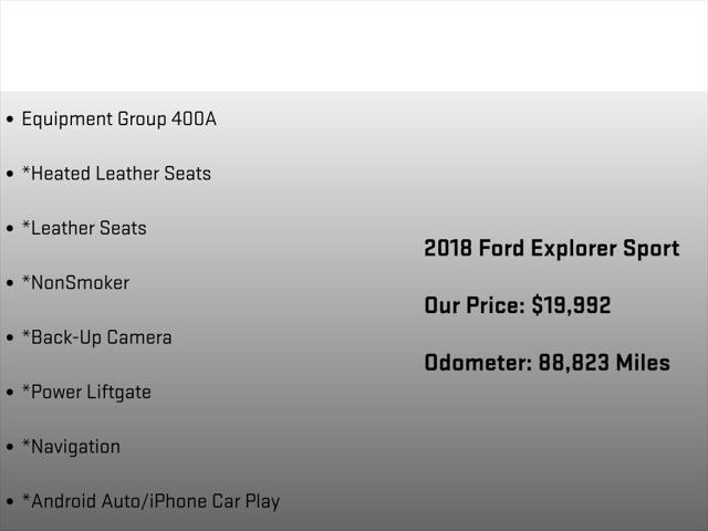 2018 Ford Explorer Sport