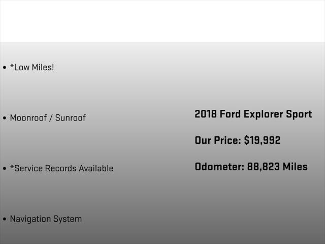 2018 Ford Explorer Sport