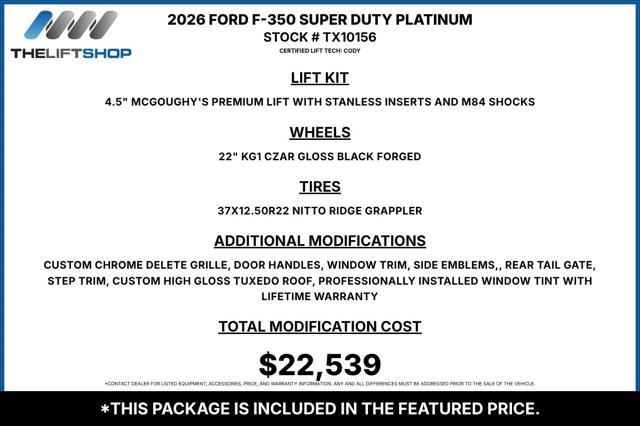 2026 Ford F-350 Platinum for sale in McKinney, TX