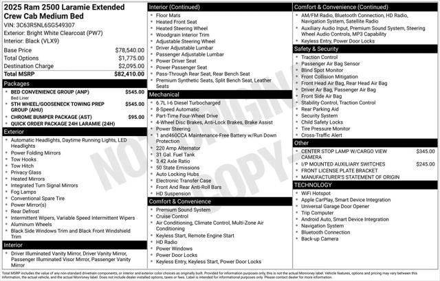 2025 Ram 2500 Laramie Mega Cab 4x4 64 Box
