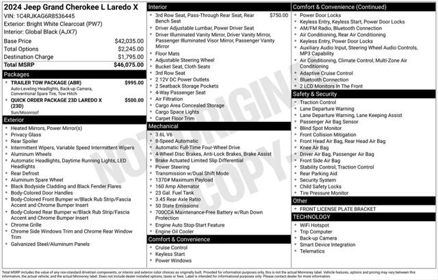 2024 Jeep Grand Cherokee L Laredo X 4x4