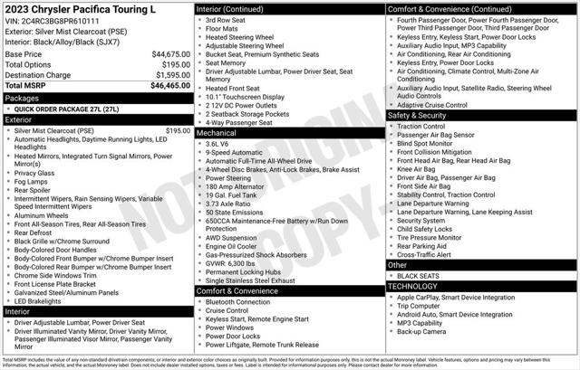 2023 Chrysler Pacifica Touring L AWD
