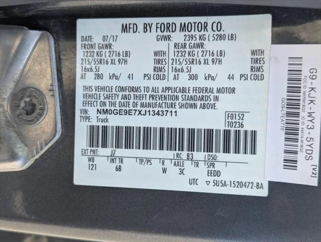 2018 Ford Transit Connect XL