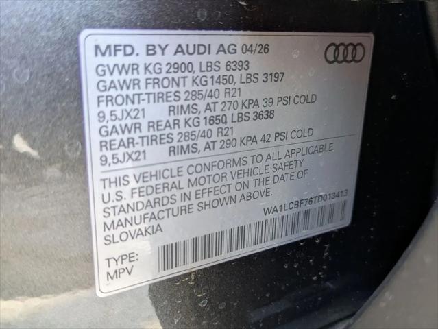 2026 Audi Q7 Premium Plus 45 TFSI quattro tiptronic