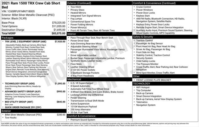 2021 Ram 1500 TRX Crew Cab 4x4 57 Box