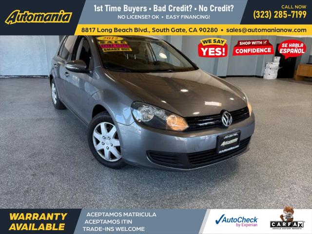 2012 Volkswagen Golf 2.5L 4-Door for sale in South Gate, CA