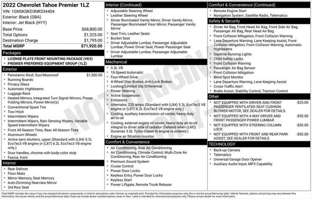 2022 Chevrolet Tahoe 4WD Premier for sale in Longview, WA