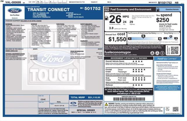 2021 Ford Transit Connect XLT Passenger Wagon
