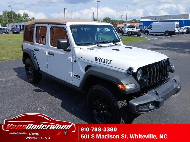 2022 Jeep Wrangler Unlimited Willys 4x4 for sale in Whiteville, NC