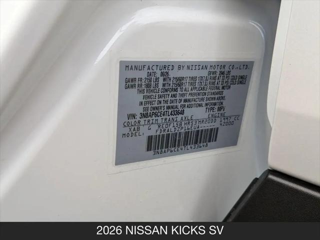 2026 Nissan Kicks SV