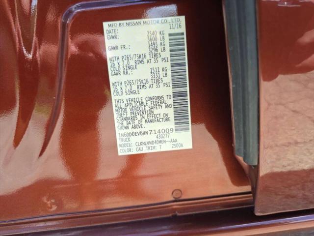 2017 Nissan Frontier PRO-4X