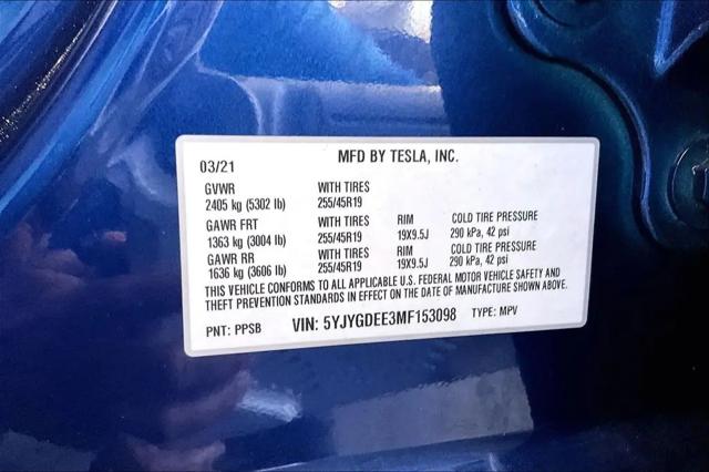 2021 Tesla Model Y Long Range Dual Motor All-Wheel Drive