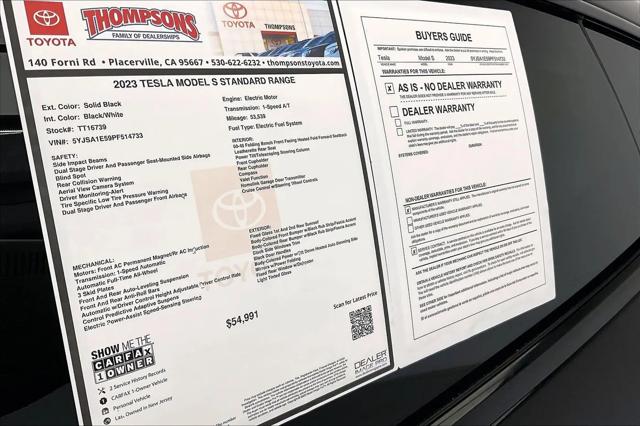 2023 Tesla Model S Standard Range