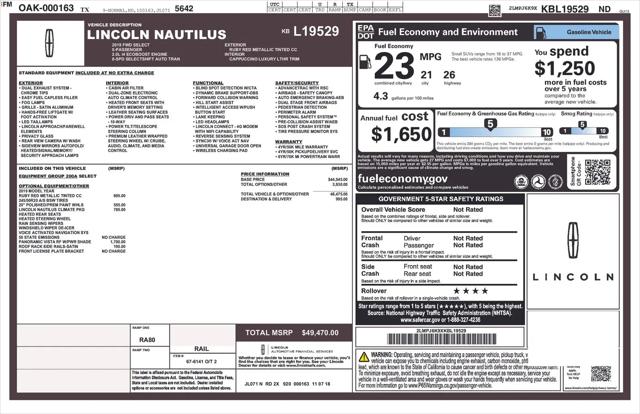 2019 Lincoln Nautilus Select for sale in Manvel, TX