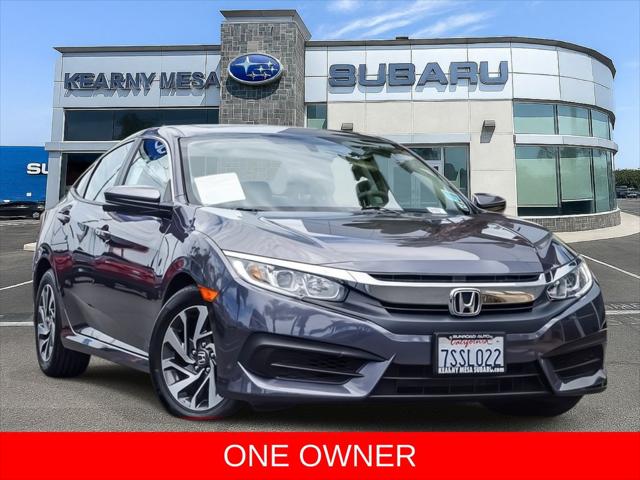 2016 Honda Civic EX for sale in San Diego, CA