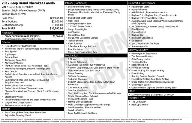 2017 Jeep Grand Cherokee Laredo 2017 Jeep Grand Cherokee Laredo