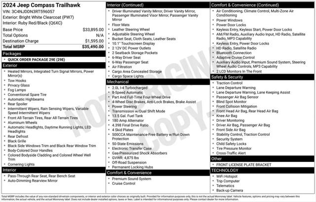 2024 Jeep Compass Trailhawk 4x4