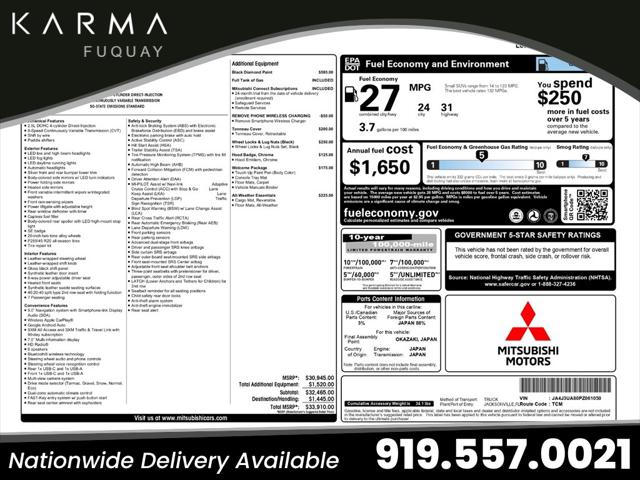 2023 Mitsubishi Outlander SE 2.5 2WD for sale in Fuquay-Varina, NC