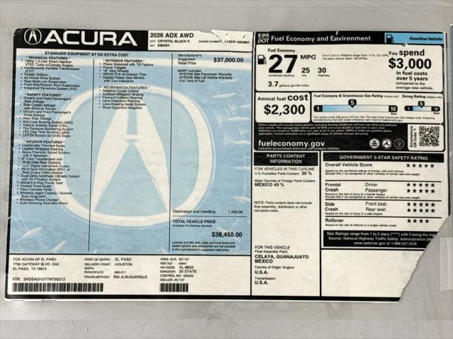 2026 Acura ADX Base