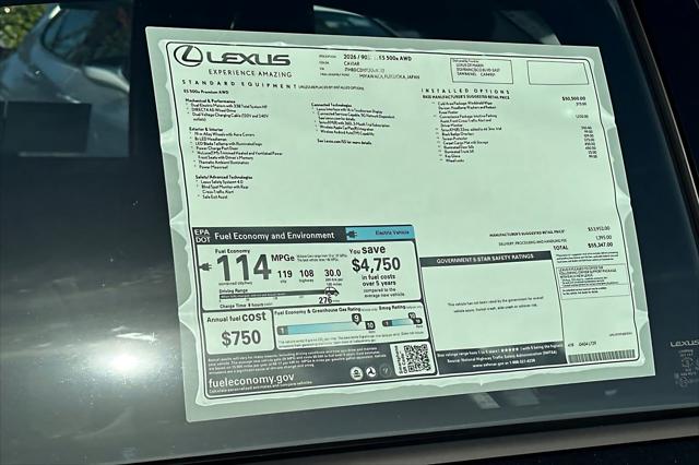 2026 Lexus 500e Premium AWD
