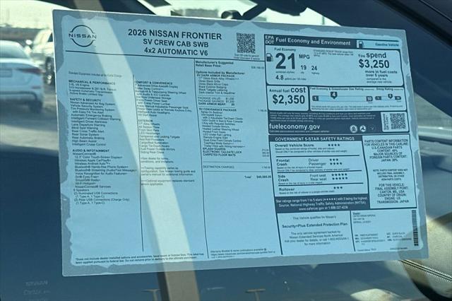 2026 Nissan Frontier Crew Cab SV 4x2