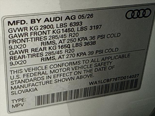 2026 Audi Q7 Premium Plus 45 TFSI quattro tiptronic