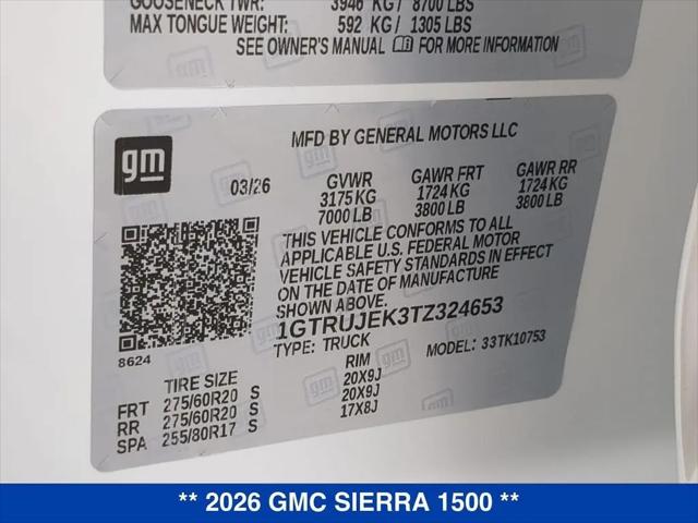 2026 GMC Sierra 1500 Double Cab, Standard Bed, Elevation, 4WD