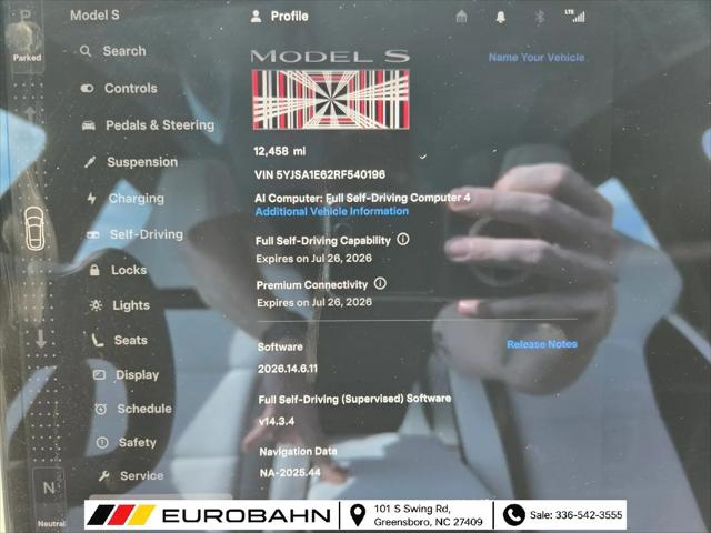 2024 Tesla Model S Plaid Tri Motor All-Wheel Drive