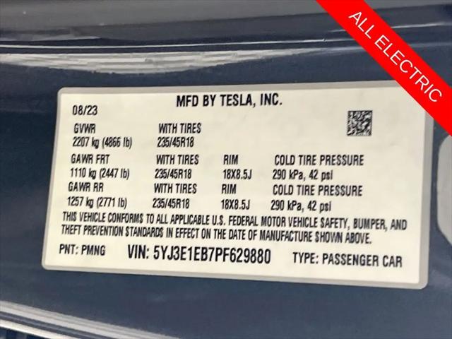 2023 Tesla Model 3 Long Range Dual Motor All-Wheel Drive