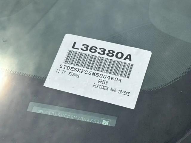 2021 Toyota Sienna Platinum