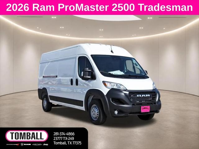 2026 Ram ProMaster 2500 Cargo Van Tradesman High Roof 159 WB w/Pass Seat for sale in Tomball, TX