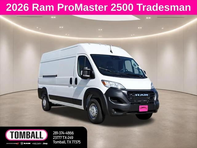 2026 Ram ProMaster 2500 Cargo Van Tradesman High Roof 159" WB w/Pass Seat for sale in Tomball, TX