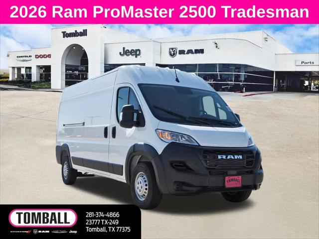 2026 Ram ProMaster 2500 Cargo Van Tradesman High Roof 159" WB w/Pass Seat for sale in Tomball, TX
