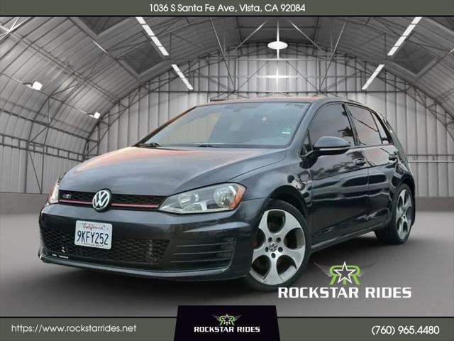 2016 Volkswagen Golf GTI Autobahn w/Performance Package 4-Door for sale in Vista, CA