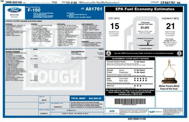 2012 Ford F-150 FX4