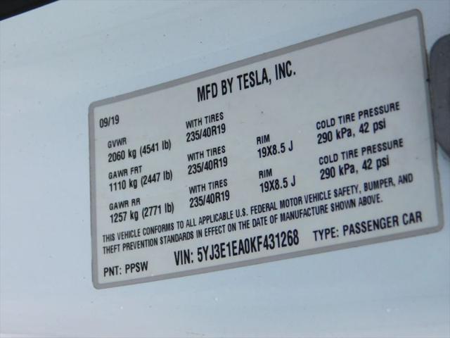 2019 Tesla Model 3 Standard Range Plus