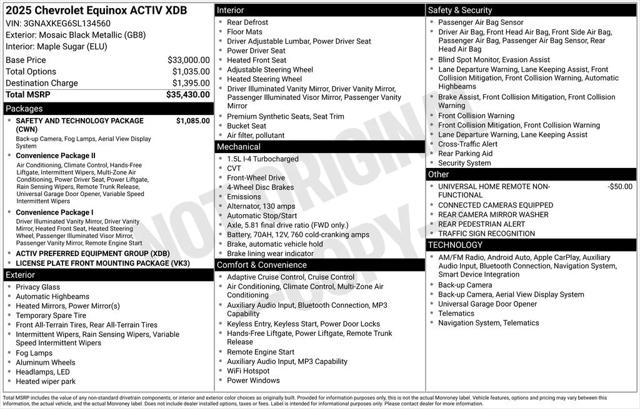 2025 Chevrolet Equinox ACTIV 2025 Chevrolet Equinox ACTIV
