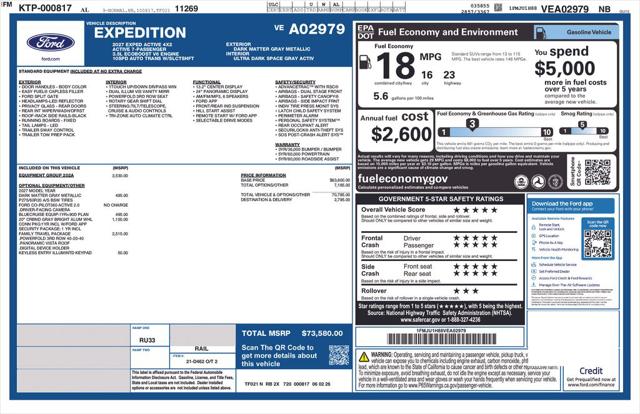 New 2027 Ford Expedition Active For Sale in Muscle Shoals, AL